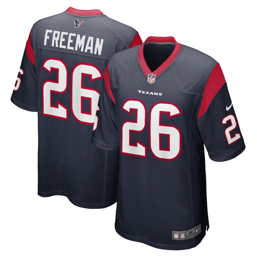 Men Houston Texans #26 Royce Freeman Nike Navy Game Player NFL Jersey->houston texans->NFL Jersey